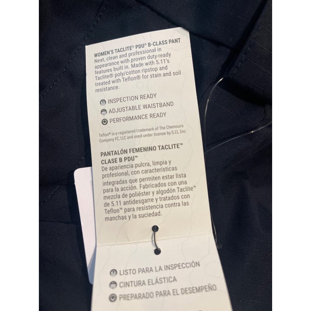 NWT 5.11 Tactical Wm B-Class Taclite PDU Pant Sz 4 Unhemmed 64371 Midnight Navy - Picture 8 of 8
